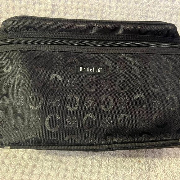Modella - 2 Black Make-up/Travel Bags - Picture 1 of 6